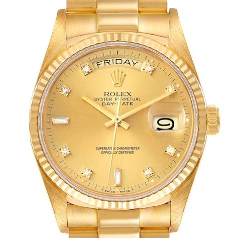 solid gold rolex presidential|Rolex gold presidential watch price.